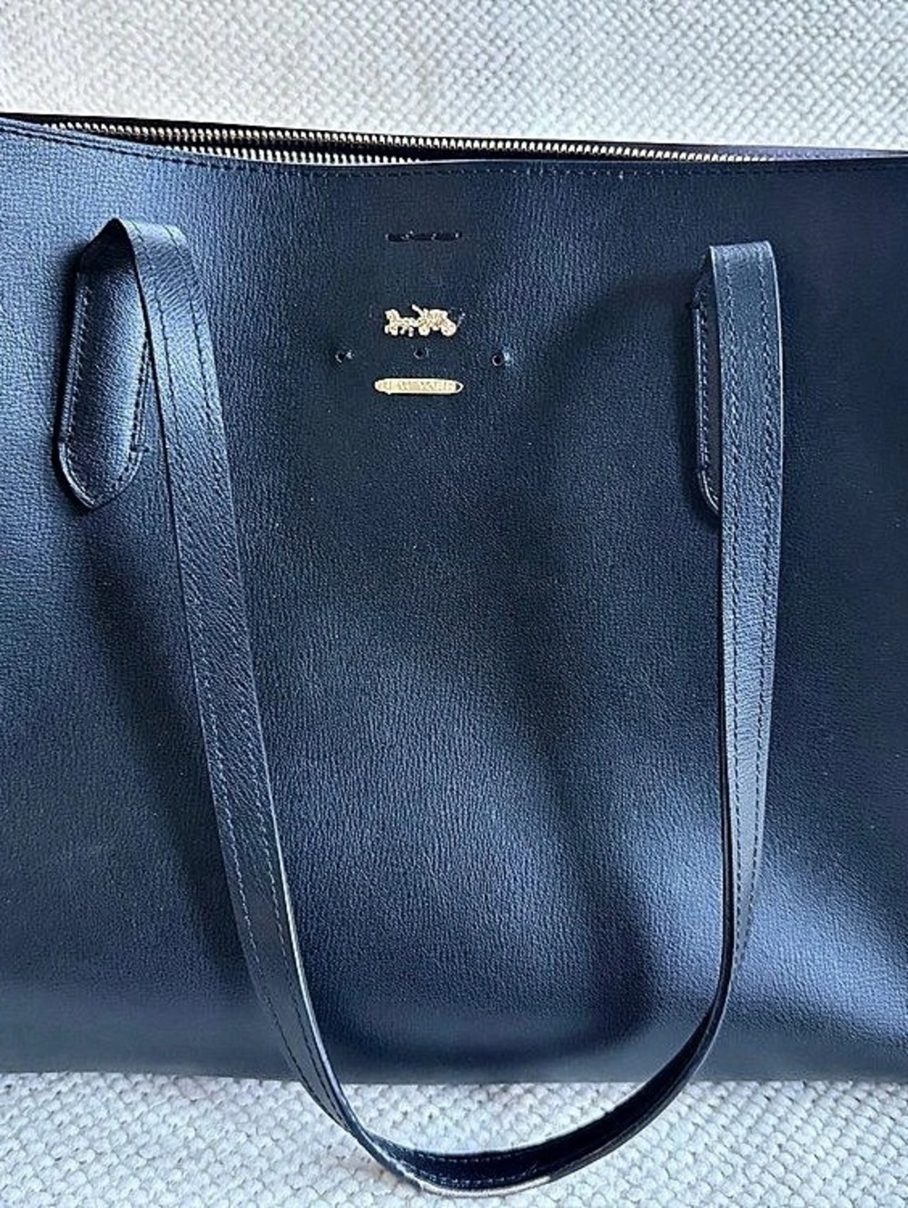 Coach Gallery Tote Leather Black